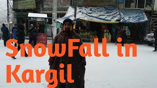 Snow fall in Lal Chok Kargil || Date 23-01-2021