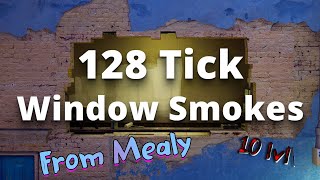 11 инста смоков в окно на мираже | 11 instant smokes in window from spawns +bonus, 128 tick 🖤