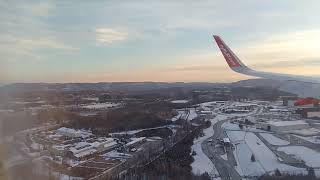 Stuart international airport (SWF) New York USA landing - Play airways, Iceland - Dec 2022