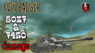 Wot Blitz • FV217 BADGER • best damage