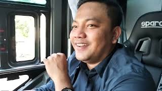 sensasi naik bus TUAN MUDA bus artis dari BRIS TRANS bersama Driver pengganti Kang Deni, Om Kelvin