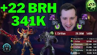 +22 Black Rook Hold Unholy Death Knight Gameplay Commentary