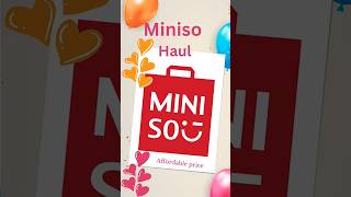 miniso Haul #affordableprice #shortsviral #miniso