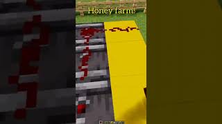 How to build a Honey farm in Minecraft! #shorts