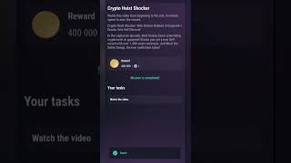 Crypto Heist Shoker Tapswap vedio code today