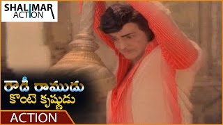 Rowdy Ramudu Konte Krishnudu Movie || NTR Super Action Scene || Shalimaraction