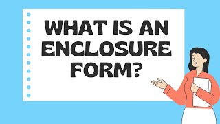 What is Enclosure Form? | Sample Format | Complete Detail | Enclosure Form for Master & PhD Programs