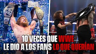 10 VECES que WWE le DIO a los FANS lo que QUERIAN | Sebastian Cage