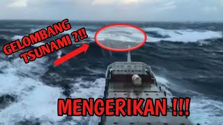 Menakutkan !! 5 Momen Mengerikan Kapal di Terjang Gelombang Raksasa