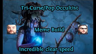 Tri-Curse/Tri-PoP Glacial Cascade Occultist! Clear for days, POE 3.11