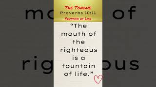 The Mouth of the Righteous | The Tongue@thebelieversedge  #godsword #scripture #bibleverses