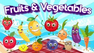 Learn Fruits and vegetables names for kids | Pre School | Vegetables and fruits | Kids vocabulary