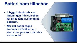 Solcellsdriven länspump - Batteri | SmartaSaker.se