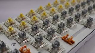 Lubing and Sound Testing Gateron Silver Switches - YUNZII KC-68