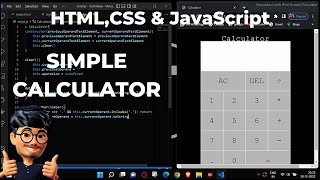 Coding a Calculator App using HTML, CSS & JavaScript | ASMR Programming - No Talking