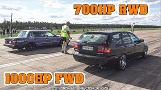 Worlds Fastest Volvo v40 1000hp || 2.0 turbo 291kph