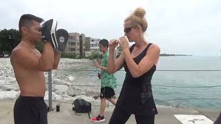 Focus Mitt Power Training 3 Punch Combo