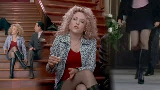 Bitty Schram wearing miniskirt, boots & pantyhose in s02e13 of the TV series Monk