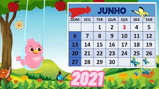 Calendário 04 de Junho + Como está o tempo? Educação Infantil