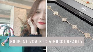 Van Cleef, Celine, Fendi shopping Vlog comparing birkin25 sellier& retourne & gucci beauty unboxing