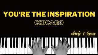 You're The Inspiration - Chicago | Piano Cover Accompaniment Backing Track Karaoke Tutorial Chords