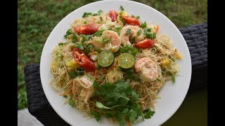 Fried White Bee Hoon Goreng | Fried White Rice Vermicelli Noodles