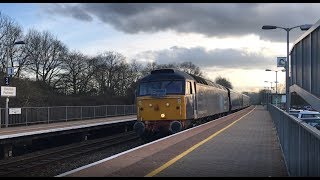 (HD) ROG Class 47813 With GWR Refurbished Stock Move & Return @ Tiverton Parkway 13.03.18