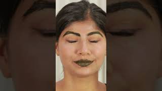 Beautify Your Eyebrows and Lips Naturally For Wedding Mehndi Day #shorts #wedding