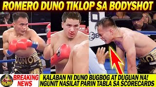 BREAKING! PINOY BAGSAK SA BODYSHOT! KALABAN BUGBOG AT BIBIGAY NA SANA! romero duno vs cain sandoval