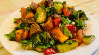 Божественный салат. Быстрый и легкий салат на скорую руку. Quick and delicious salad in a hurry