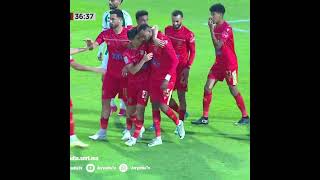 الهدف الأول للوداد في مرمى الدفاع الحسني الجديدي عن طريق اللاعب أمين فرحان