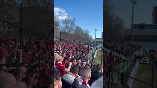 CSKA Sofia away sector at Ticha, Varna