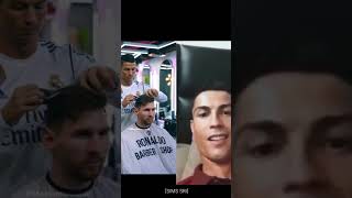 Cristiano Ronaldo reaction 😀😀 #shorts #cr7 #cristianoronaldo #haircut #trending