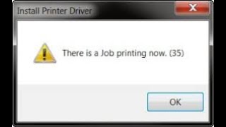 Printer Error"There is a Job printing now(35) " Solution