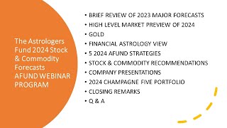 Astrologers Fund 2024 Stock & Commodity Forecasts by Henry Weingarten