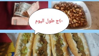 روتين_يومي تنظيم مصروف البيت النهارده كان ٤٠ج