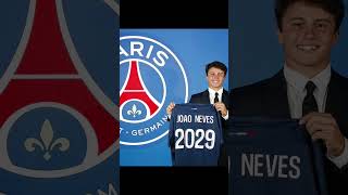 Paris Saint-Germany announced the transfer of Joao Neves #psg #uefa #fifa #football