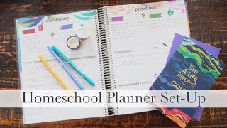 Setting Up My Homeschool Planner | 2023-24 | Erin Condren Teacher Planner