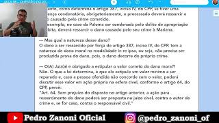 Qual é a natureza do dano previsto no artigo 387, IV, do CPP?