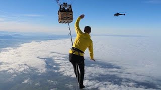 Немецкие слэклайнеры установили новый мировой рекорд