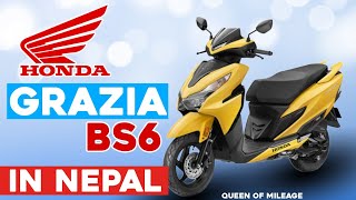 Honda Grazia Bs6 Price in Nepal 2023 | Grazia Bs6 Review