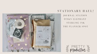 STATIONARY HAUL | JOURNAL STATION, PINKY ELEPHANT, STERLING INK & THE PLANNER SPOT