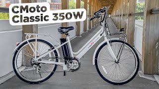 ЭЛЕКТРОВЕЛОСИПЕД ДЛЯ ГОРОДА С НИЗКОЙ РАМОЙ | Обзор электровелосипеда CMoto Classic 350W