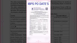 IBPS PO NOTIFICATION out #ibpspo2023-24 #notificationout