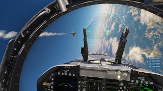 DCS F/A-18C South Atlantic Take off, Dogfight & Landing in Fjord with Grass Monkey IR