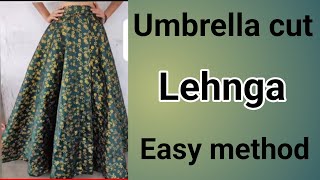 Umbrella cut lehnga cutting & stitching video#umbrella frock cutting& stitching