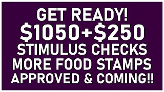 MORE $1050 - $250 EBT Food Stamps + STIMULUS CHECKS | SNAP & P-EBT Benefits APPROVED & COMING!!!