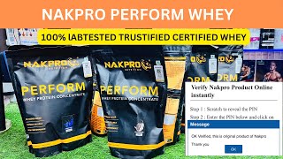 Nakpro perform whey review | Nakpro perform whey authenticity