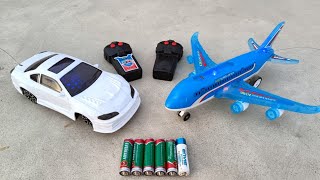 Remote control rc car unboxing and testing & Redio control airplane unboxing & airbus a380