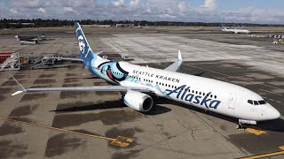 Alaska Airlines celebrates inaugural Seattle Kraken season with a bold new livery.